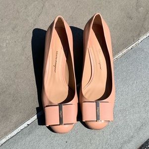 Brand new low heel Ferragamo shoes